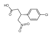 (R)-3-(4-氯苯基)-4-硝基丁酸 结构式