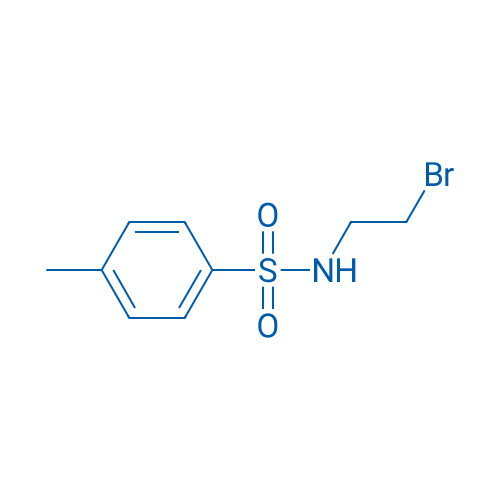 N-(2-溴乙基)-4-甲基苯磺酰胺 结构式