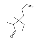 3-(3-丁烯-1-基)-2,3-二甲基环戊酮 结构式