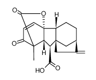 Gibb-3-烯-1,10-二羧酸-4a-羟基-1-甲基-8-亚甲基-2-氧代-1,4a-内酯,(1α,4aα,4bβ,10β)- 结构式