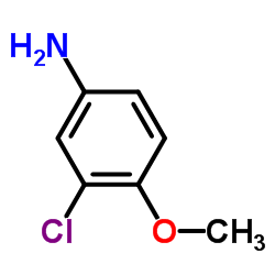3-氯-4-甲氧基苯胺 结构式