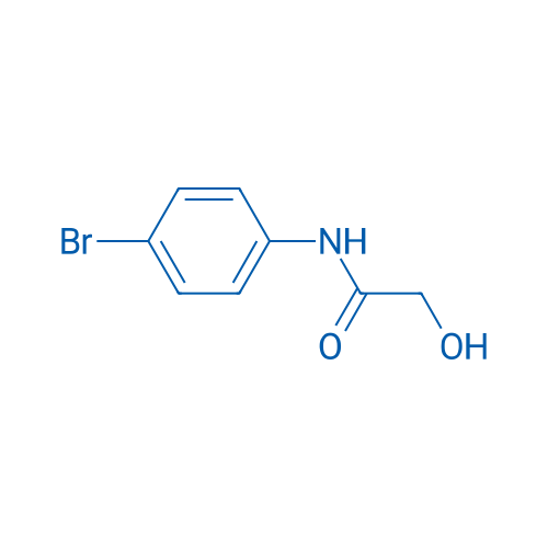 N-(4-溴苯基)-2-羟基乙酰胺 结构式