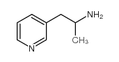 1-甲基-2-(3-吡啶基)乙胺 结构式