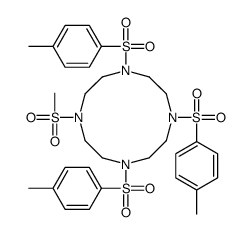 1,4,7,10-四氮杂环十二烷-1,4,7-三((4-甲基苯基)磺酰基)-10-(甲磺酰基)- 结构式