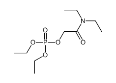 2-(二乙氨基)-2-氧代乙基二乙基磷酸酯 结构式