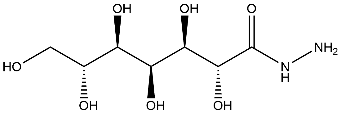D-甘油-D-古洛庚糖酸酰肼 结构式
