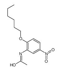 Acetamide, N-[2-(hexyloxy)-5-nitrophenyl]- 结构式