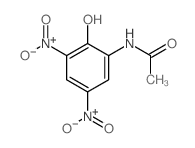 N-(2-羟基-3,5-二硝基苯基)-乙酰胺 结构式