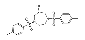 1,4-二对甲苯磺酰基-1,4-二氮杂环庚烷-6-醇 结构式