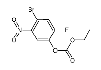 碳酸 4-溴-2-氟-5-硝基苯基乙酯 结构式