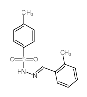 4-甲基-N'-(2-甲基亚苄基)苯磺酰肼 结构式