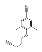 3,5-二甲基-4-(4-戊炔氧基)苯甲腈 结构式