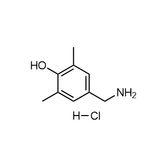 4-(氨基甲基)-2,6-二甲基苯酚盐酸盐 结构式