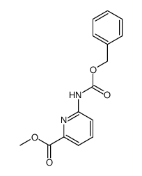 6-苄氧羰基氨基吡啶-2-甲酸甲酯 结构式