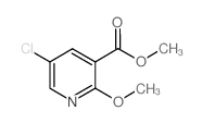 5-氯-2-甲氧基烟酸甲酯 结构式