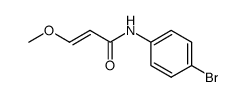 N-(4-溴苯基)-3-甲氧基-(2E)-2-丙烯酰胺 结构式