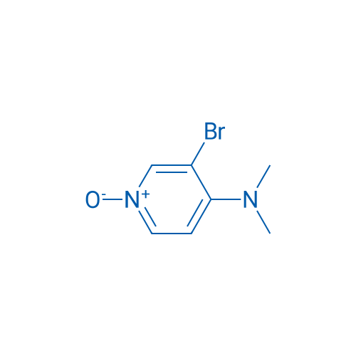 3-溴-N,N-二甲基-4-吡啶胺-1-氧化物 结构式