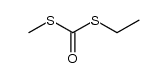 二硫代碳酸 S-乙基 S-甲基酯 结构式