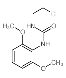 1-(2-氯乙基)-3-(2,6-二甲氧基苯基)脲 结构式
