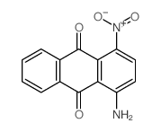 1-氨基-4-硝基蒽-9,10-二酮 结构式