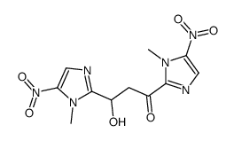 3-羟基-1,3-双(1-甲基-5-硝基-1H-咪唑-2-基)-1-丙酮 结构式