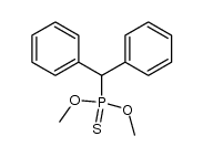 Phosphonothioic acid, (diphenylmethyl)-, O,O-dimethyl ester (9CI) 结构式