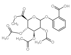 1-(2-羧苯基)-2,3,4-三-O-乙酰基-β-D-吡喃葡萄糖醛酸甲酯 结构式
