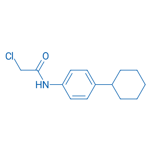 2-氯-N-(4-环己基苯基)乙酰胺 结构式
