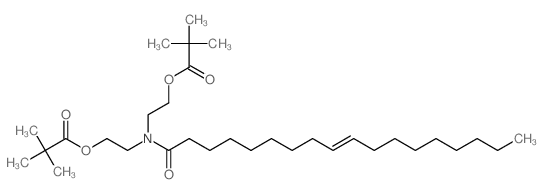 Propanoic acid, 2,2-dimethyl-, [(1-oxo-9-octadecenyl)imino]di-2,1-ethanediyl ester, (Z)- (9CI) 结构式