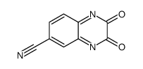6-氰基喹喔啉-2,3-二酮 结构式