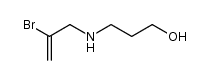 1-Propanol, 3-[(2-bromo-2-propen-1-yl)amino]- 结构式