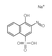 4-羟基-3-亚硝基-1-萘磺酸钠盐 结构式
