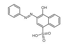 4-羟基-3-(2-苯偶氮基)-1-萘磺酸 结构式