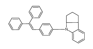 (3aS,8bS)-4-(4-(2,2-二苯基乙烯基)苯基)-1,2,3,3a,4,8b-六氢环戊并[b]吲哚 结构式