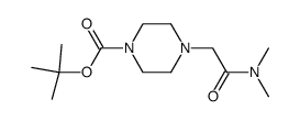 叔丁基 4-(2-(二甲胺基)-2-氧代乙基)哌嗪-1-甲酸酯 结构式