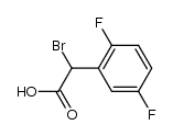 α-溴-2,5-二氟苯乙酸 结构式