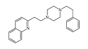 Quinoline, 2-[2-[4-(2-phenylethyl)-1-piperazinyl]ethyl]- 结构式