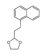 2-(2-(萘-1-基)乙基)-1,3-二氧戊环 结构式