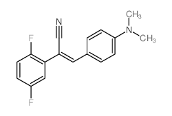 Benzeneacetonitrile, a-[[4-(dimethylamino)phenyl]methylene]-2,5-difluoro- 结构式