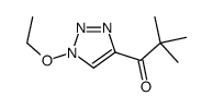 1-Propanone, 1-(1-ethoxy-1H-1,2,3-triazol-4-yl)-2,2-dimethyl- 结构式