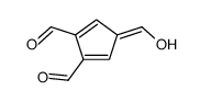 1,3-Cyclopentadiene-1,3-dicarboxaldehyde, 5-(hydroxymethylene)- 结构式