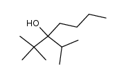 2,2-二甲基-3-(异丙基)庚-3-醇 结构式