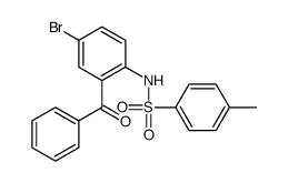 N-(2-苯甲酰基-4-溴苯基)-4-甲基苯磺酰胺 结构式