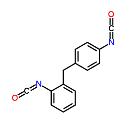 1-异氰酸根-2-[(4-异氰酸根苯基)甲基]苯 结构式