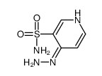 4-肼基吡啶-3-磺酰胺 结构式