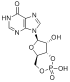 肌苷-3',5'-环一磷酸 结构式