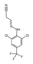 Propanenitrile, 3-[[2,6-dichloro-4-(trifluoromethyl)phenyl]hydrazono]- 结构式