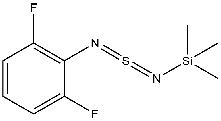 Silanamine, N-[[(2,6-difluorophenyl)imino]-λ4-sulfanylidene]-1,1,1-trimethyl- 结构式
