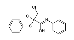 2,3-二氯-N-苯基-2-(苯硫基)丙酰胺 结构式