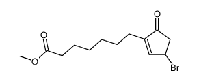 3-溴-5-氧代-1-环戊烯-1-庚酸甲酯 结构式